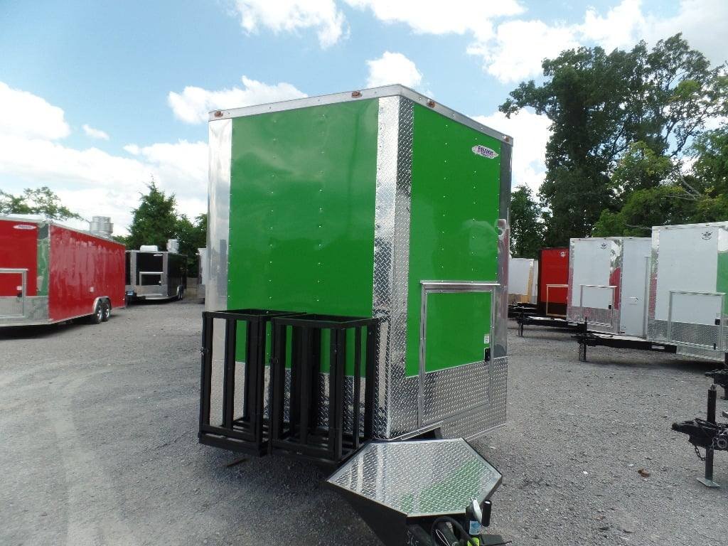 8.5′ x 32′ Lime Green Catering BBQ Food Event Concession Trailer — photo 15
