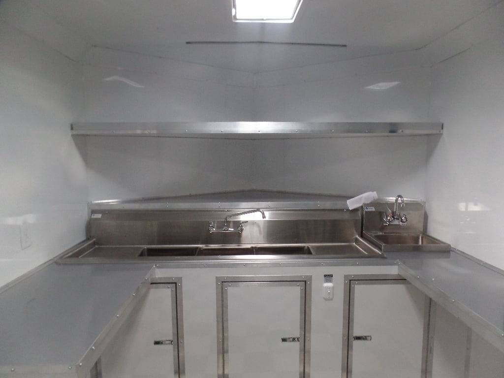 8.5′ x 32′ Lime Green Catering BBQ Food Event Concession Trailer — photo 3