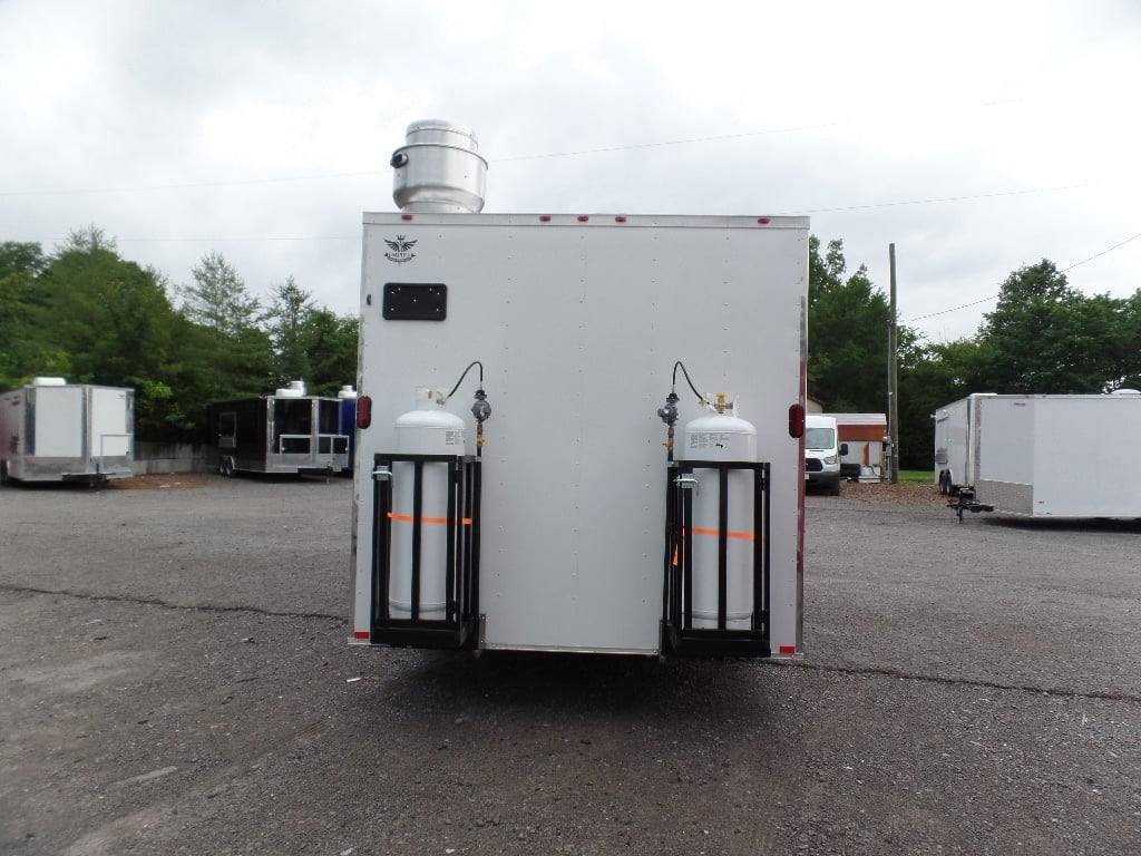 8.5′ x 18′ White Concession Food Trailer With Appliances — photo 12