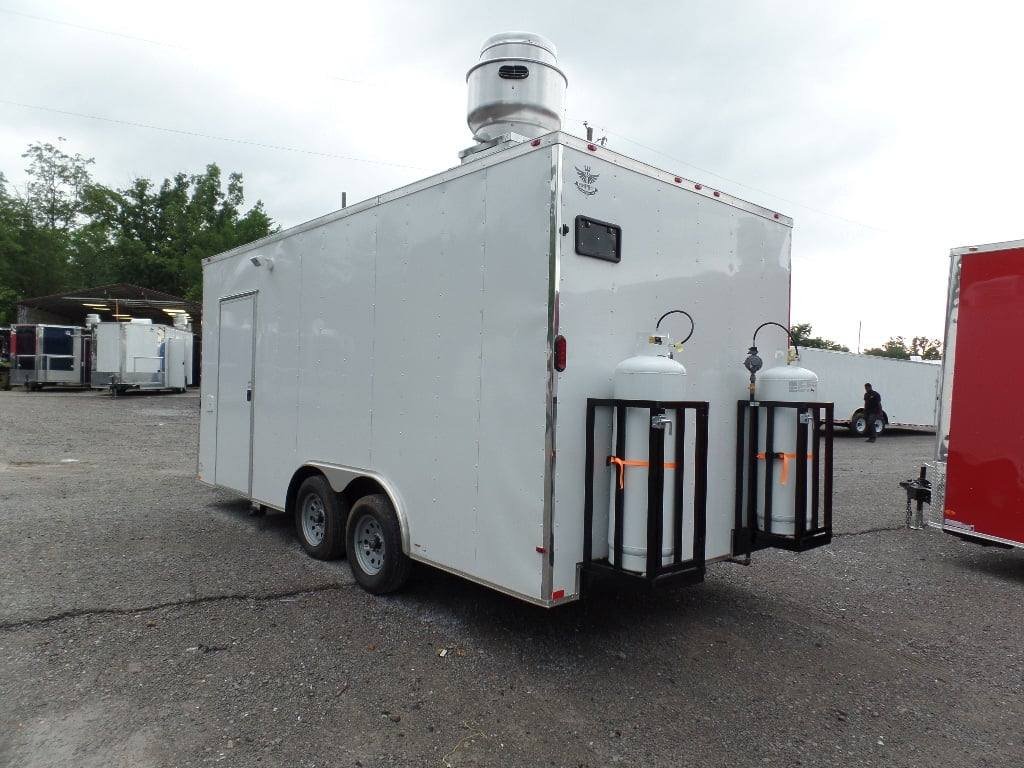 8.5′ x 18′ White Concession Food Trailer With Appliances — photo 11