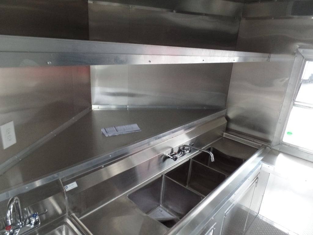 8.5′ x 18′ White Concession Food Trailer With Appliances — photo 9