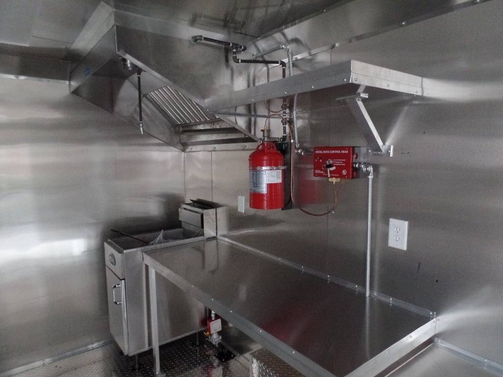 8.5′ x 18′ White Concession Food Trailer With Appliances — photo 4