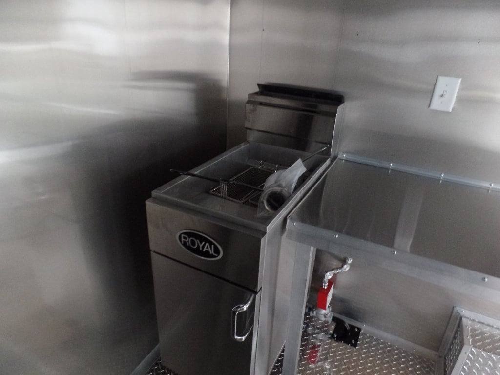 8.5′ x 18′ White Concession Food Trailer With Appliances — photo 13