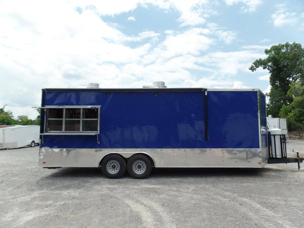 8.5′ x 24′ Blue Concession Food Trailer With Appliances — photo 9