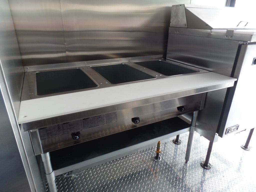 8.5′ x 24′ Blue Concession Food Trailer With Appliances — photo 4