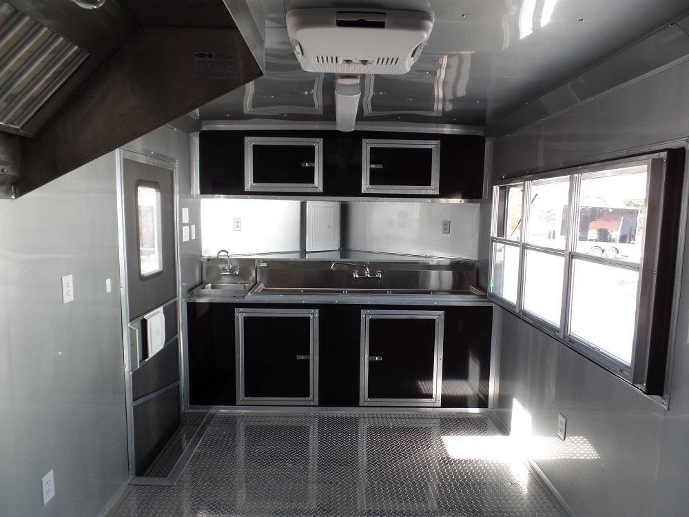8.5′ x 24′ Concession Food Trailer Black BBQ Event — photo 6