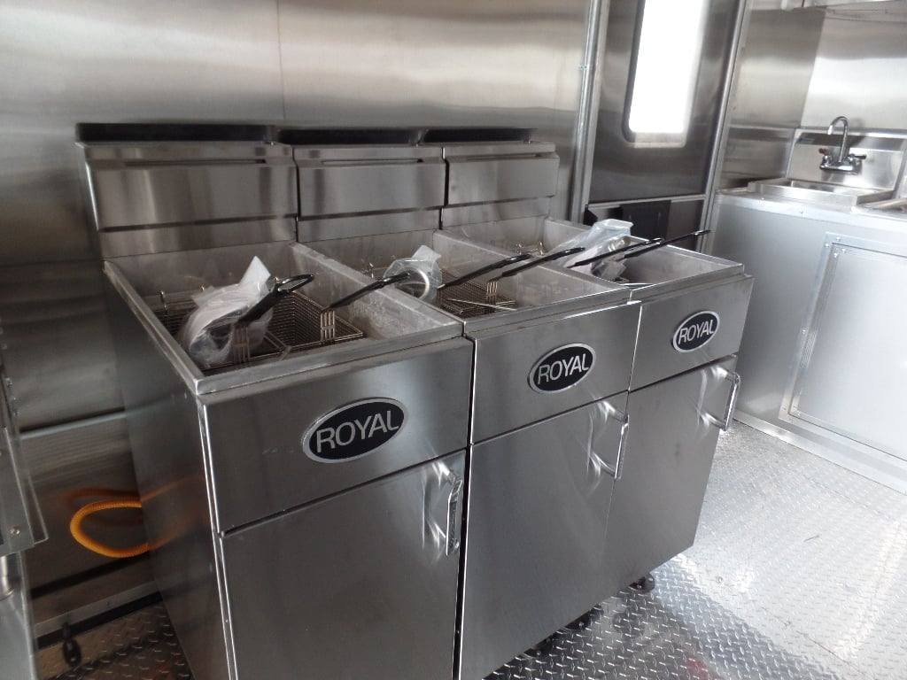 8.5′ x 24′ Blue Concession Food Trailer With Appliances — photo 14