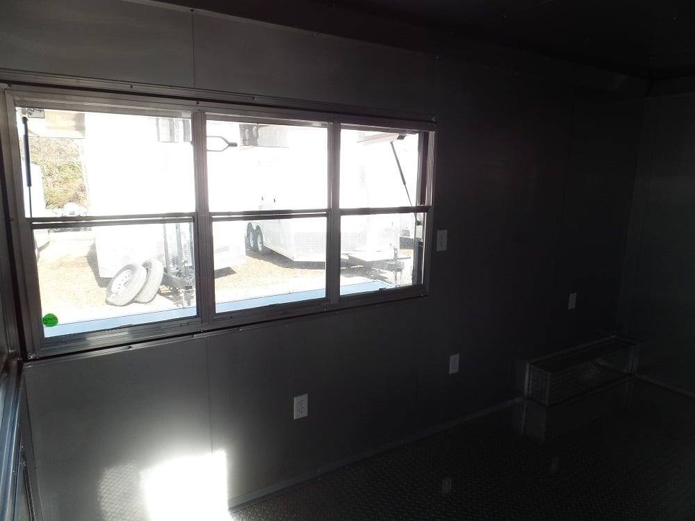 8.5′ x 24′ Concession Food Trailer Black BBQ Event — photo 14