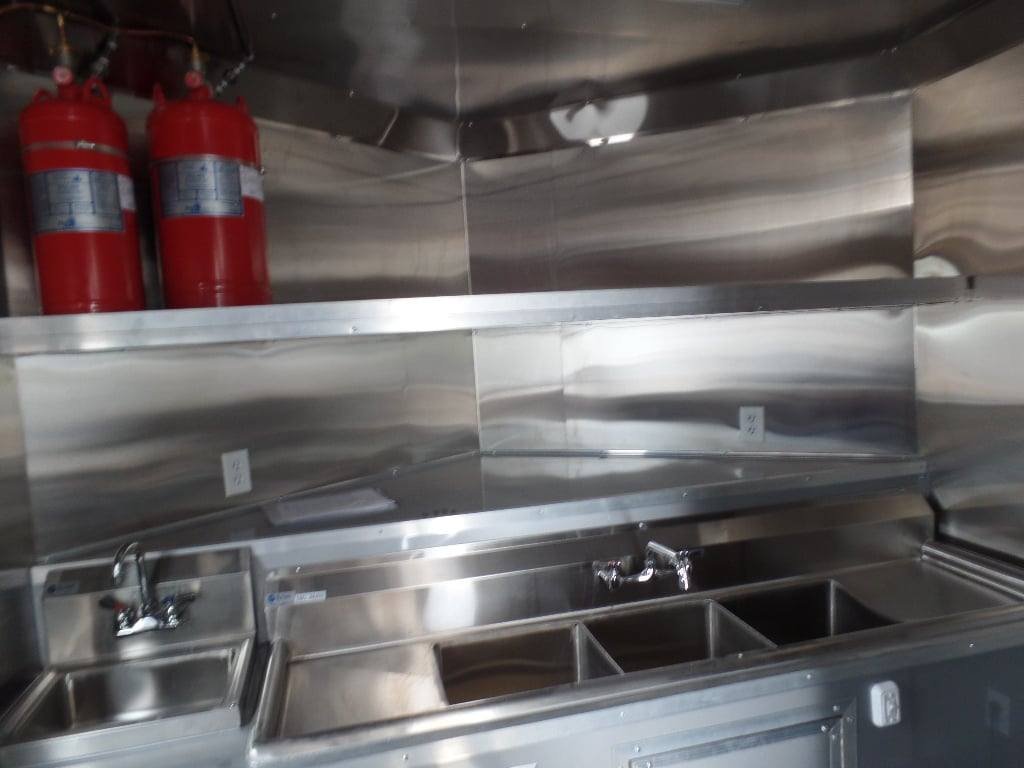 8.5′ x 24′ Blue Concession Food Trailer With Appliances — photo 2