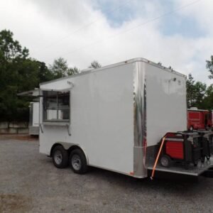 8.5 x 14 extended frame trailer with two-generator platform - view 7