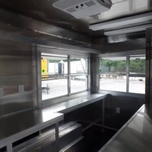 8.5 x 14 extended frame trailer with two-generator platform - view 8