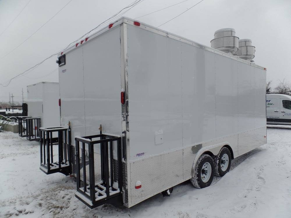 8.5′ x 20′ Concession Food Trailer White Event Catering — photo 8