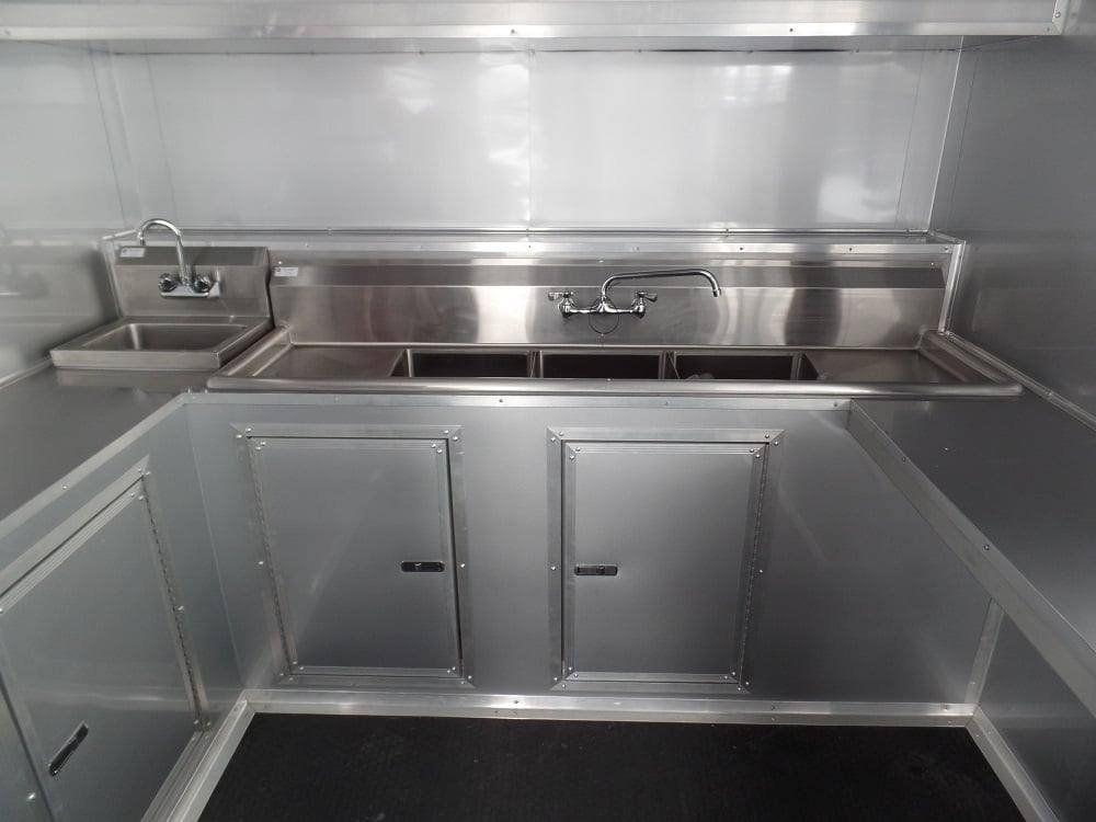 8.5′ x 20′ Concession Food Trailer White With Appliances — photo 15
