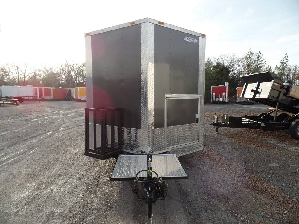 8.5′ x 17′ Concession Trailer Charcoal Grey Food Event Catering — photo 13