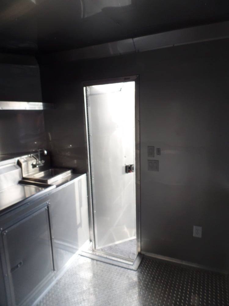 8.5′ x 17′ Concession Trailer Charcoal Grey Food Event Catering — photo 8