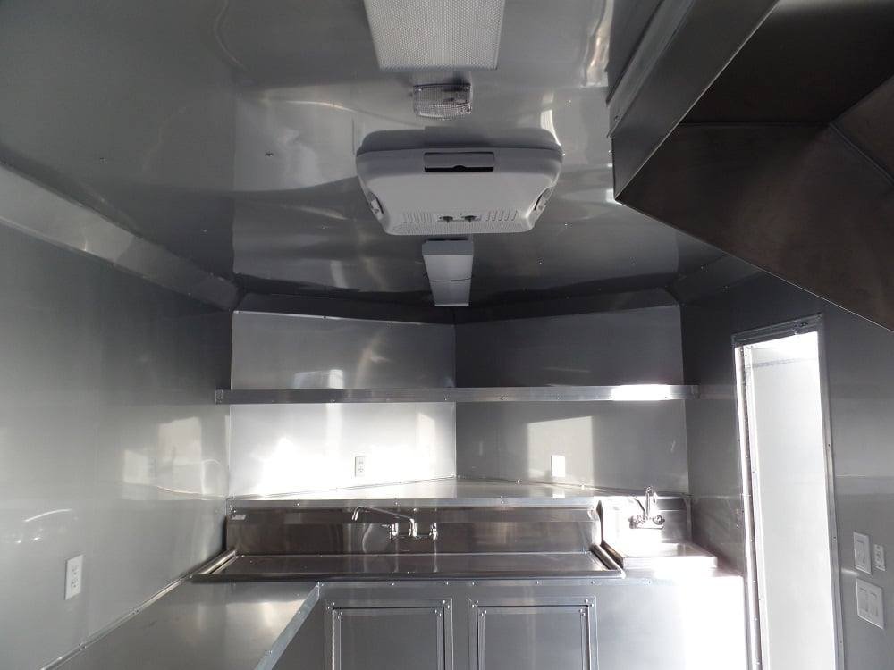 8.5′ x 17′ Concession Trailer Charcoal Grey Food Event Catering — photo 12