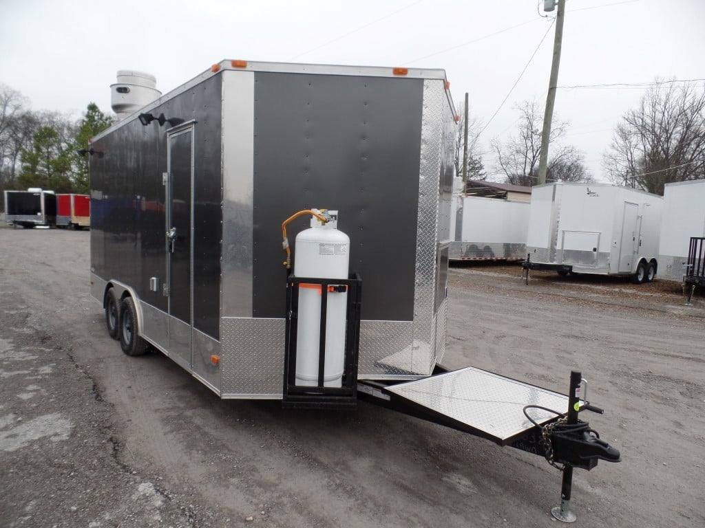 8.5′ x 17′ Concession Food Trailer Charcoal Grey — photo 13