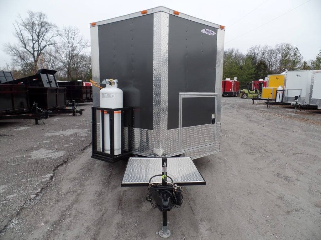 8.5′ x 17′ Concession Food Trailer Charcoal Grey — photo 6