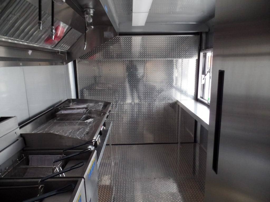 8.5′ x 17′ Concession Food Trailer Charcoal Grey — photo 3