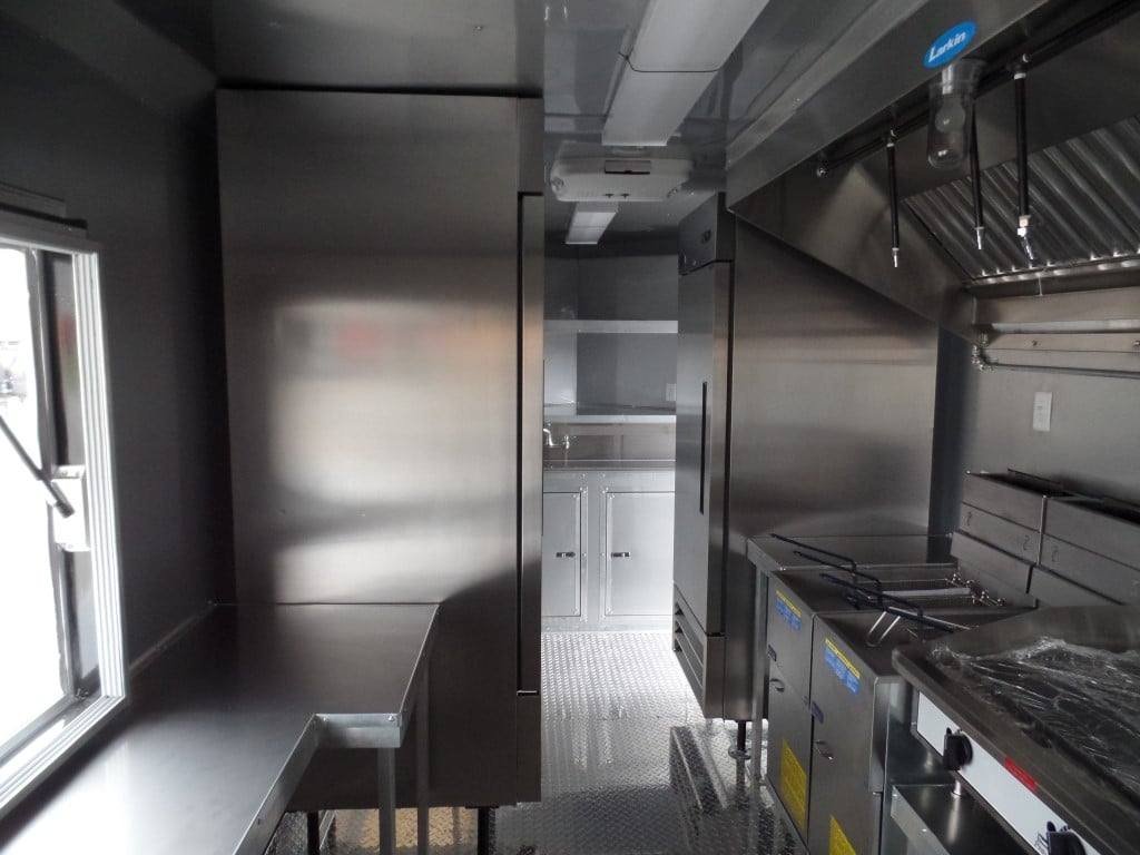 8.5′ x 17′ Concession Food Trailer Charcoal Grey — photo 7