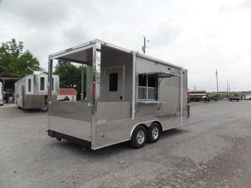 8.5′ x 18′ Arizona Beige BBQ Porch Concession Food Trailer