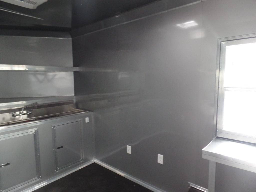 8.5′ x 18′ Arizona Beige BBQ Porch Concession Food Trailer — photo 5