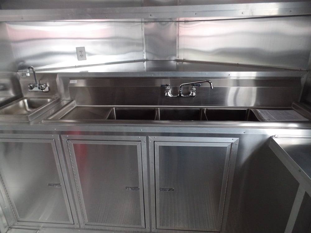 8.5′ x 16′ Concession Food Trailer White Event Catering — photo 3