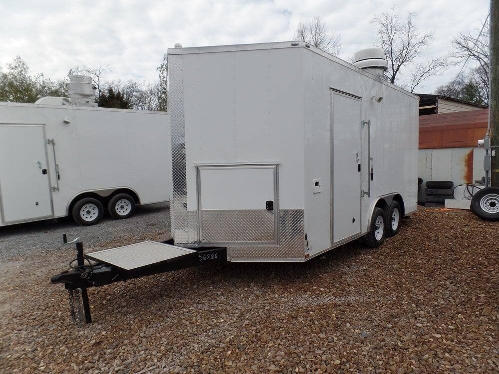 8.5′ x 16′ White Concession Food Trailer With Appliances — photo 10