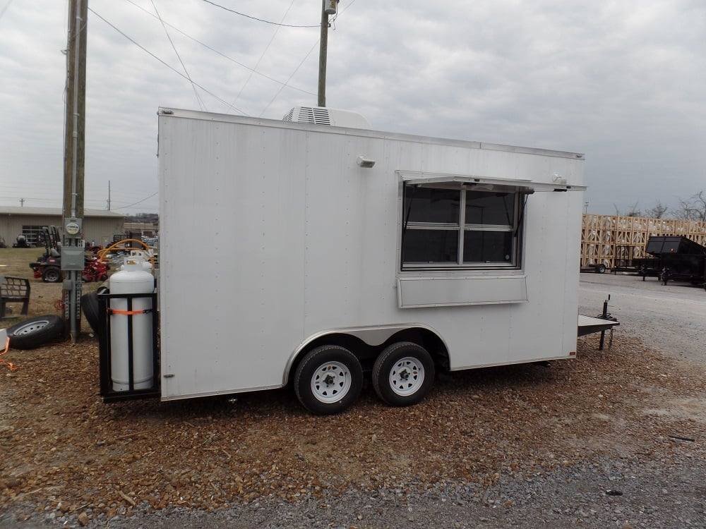 8.5′ x 16′ White Concession Food Trailer With Appliances — photo 15