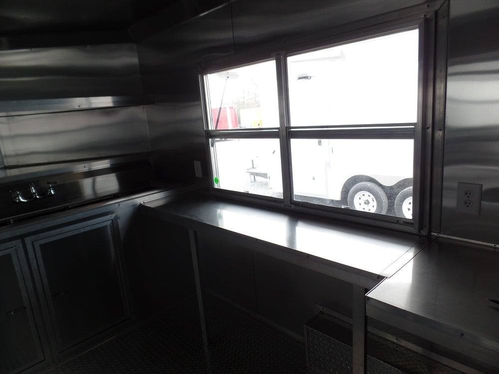 8.5′ x 16′ White Concession Food Trailer With Appliances — photo 4