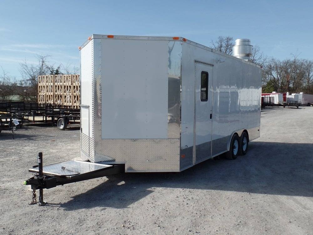 8.5′ x 20′ Concession Food Trailer White With Appliances — photo 10