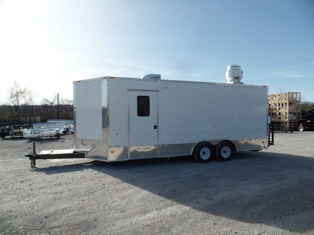8.5′ x 20′ Concession Food Trailer White With Appliances — photo 14