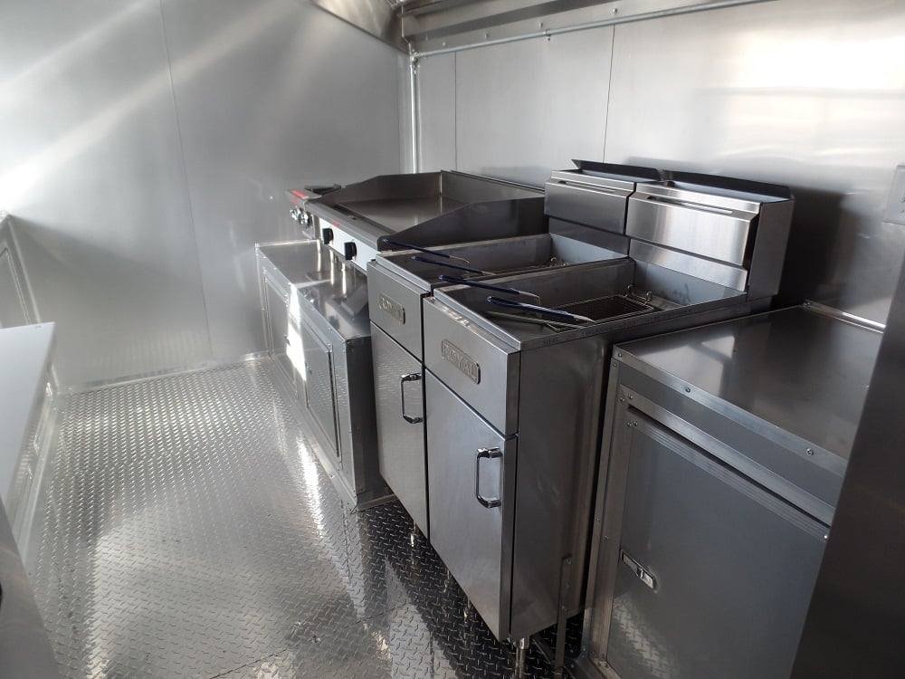 8.5′ x 20′ Concession Food Trailer White With Appliances — photo 6