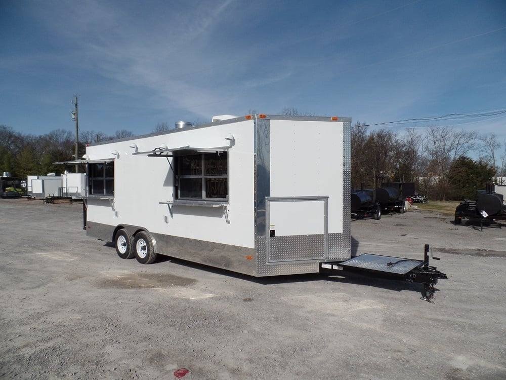8.5′ x 20′ Concession Food Trailer White With Appliances — photo 11