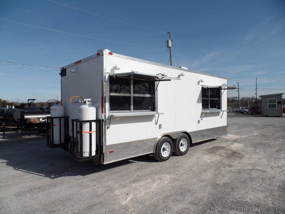 8.5′ x 20′ Concession Food Trailer White With Appliances — photo 5