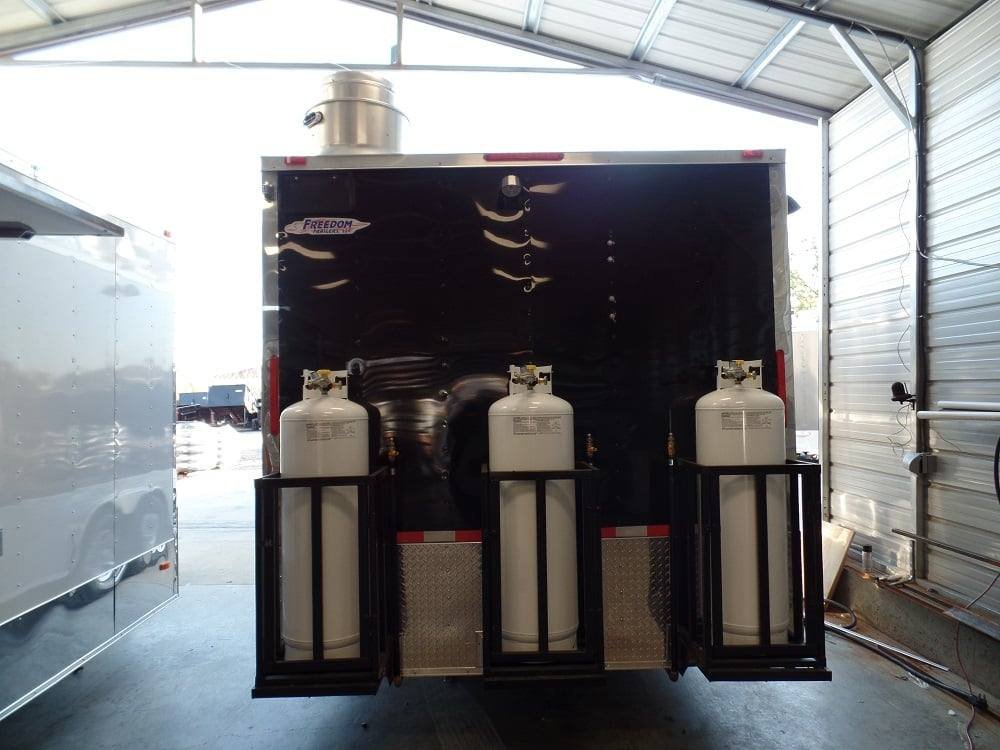8.5′ x 24′ Concession Food Trailer Black With Appliances — photo 7