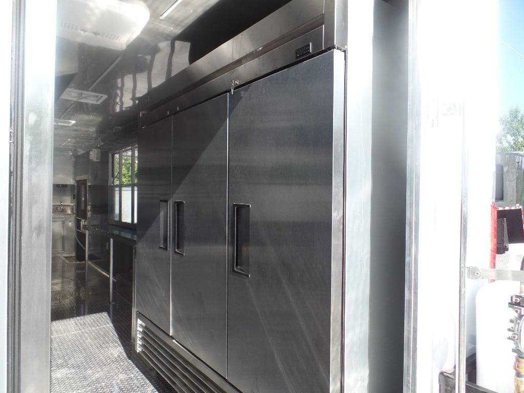 8.5′ x 40′ White Goose Neck Event Concession Food Trailer With Appliances — photo 3