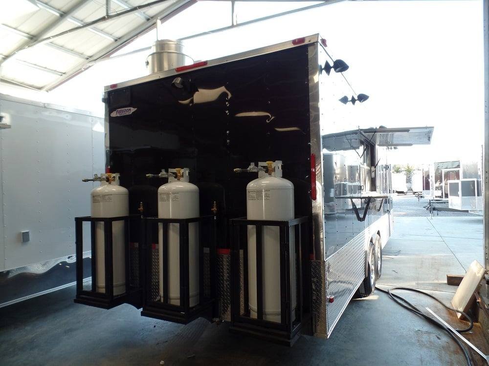 8.5′ x 24′ Concession Food Trailer Black With Appliances — photo 9