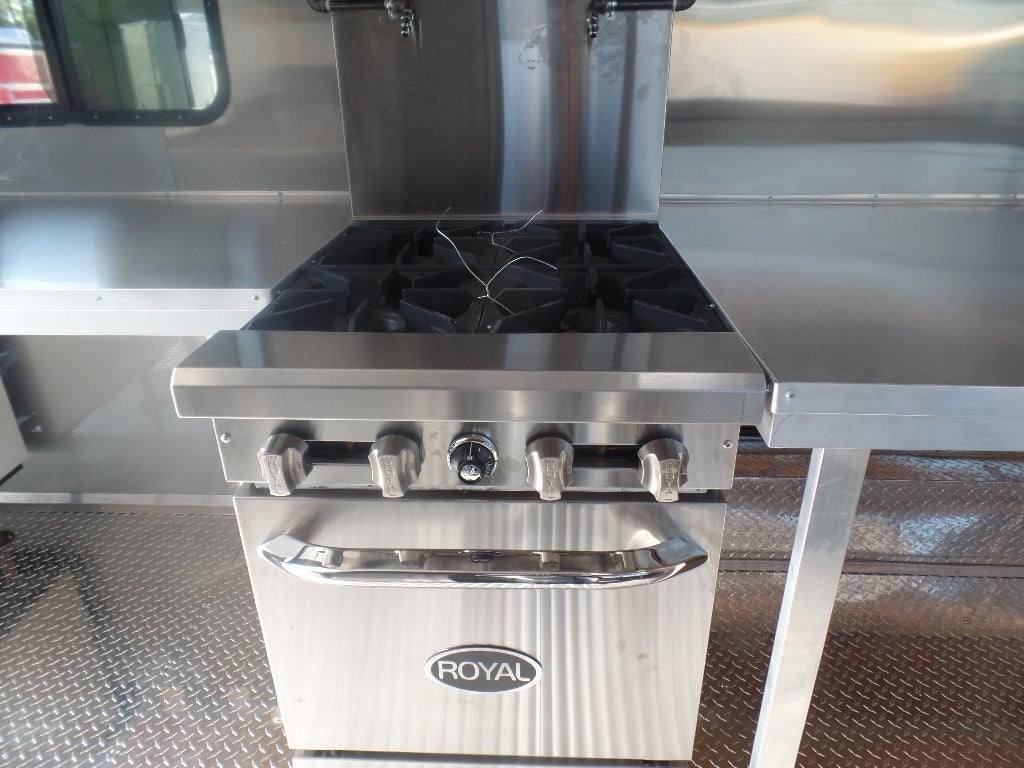8.5′ x 40′ White Goose Neck Event Concession Food Trailer With Appliances — photo 8