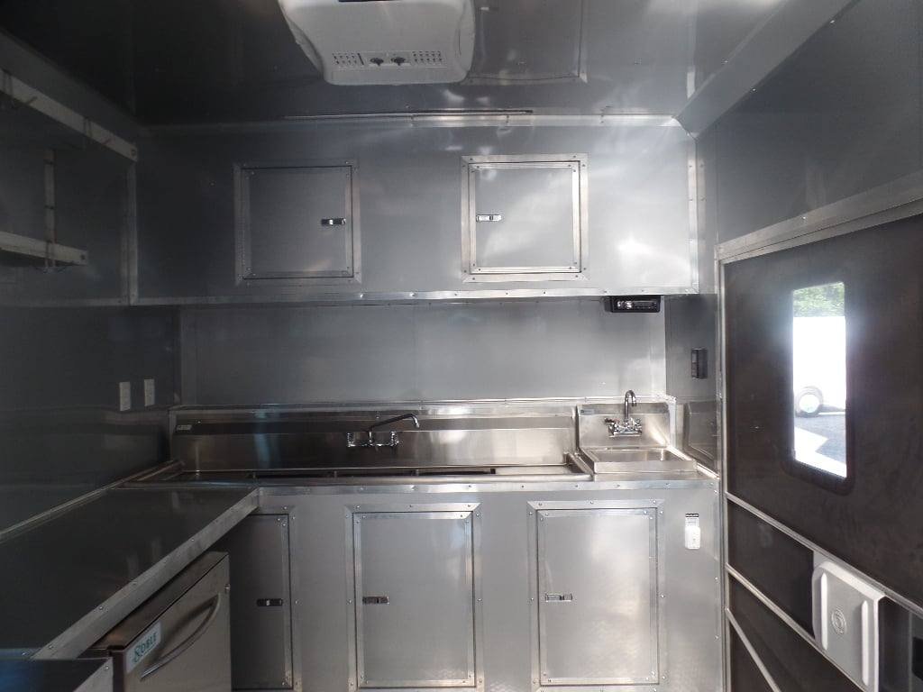 8.5′ x 40′ White Goose Neck Event Concession Food Trailer With Appliances — photo 12