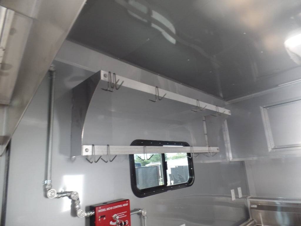 8.5′ x 40′ White Goose Neck Event Concession Food Trailer With Appliances — photo 6
