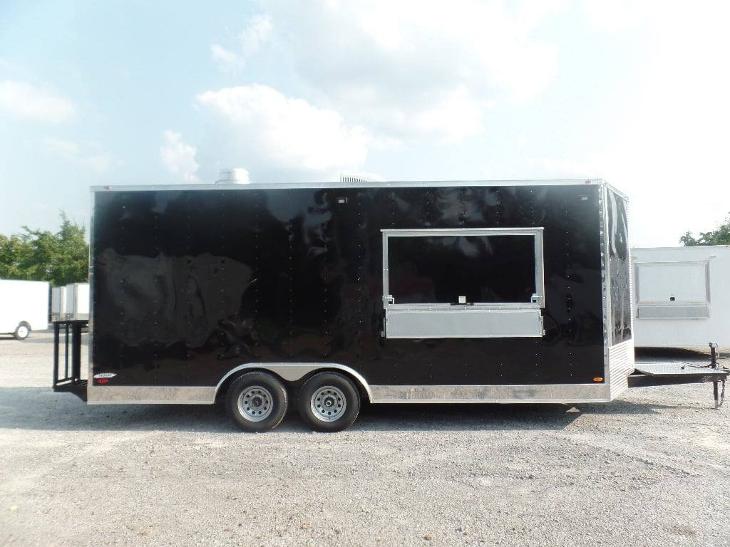 8.5′ x 20′ Black Food Catering Trailer — photo 5