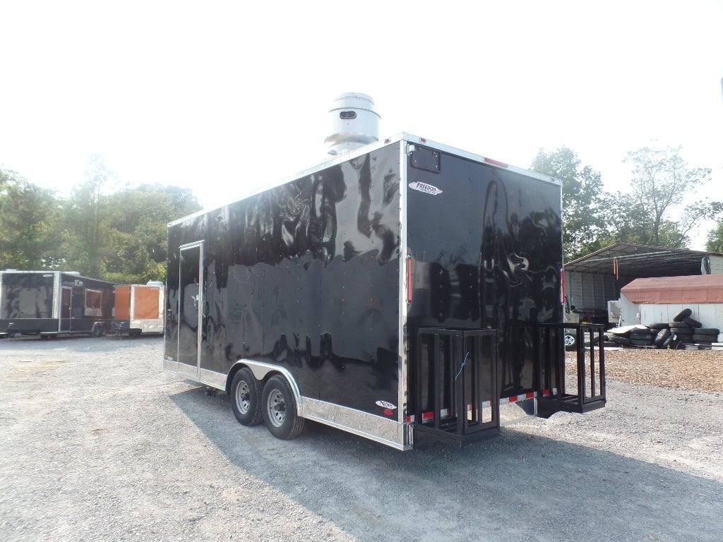 8.5′ x 20′ Black Food Catering Trailer — photo 3