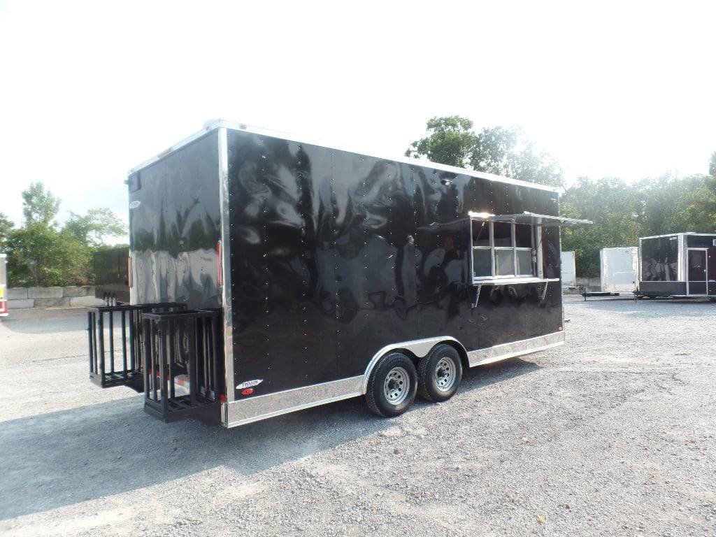 8.5′ x 20′ Black Food Catering Trailer — photo 2