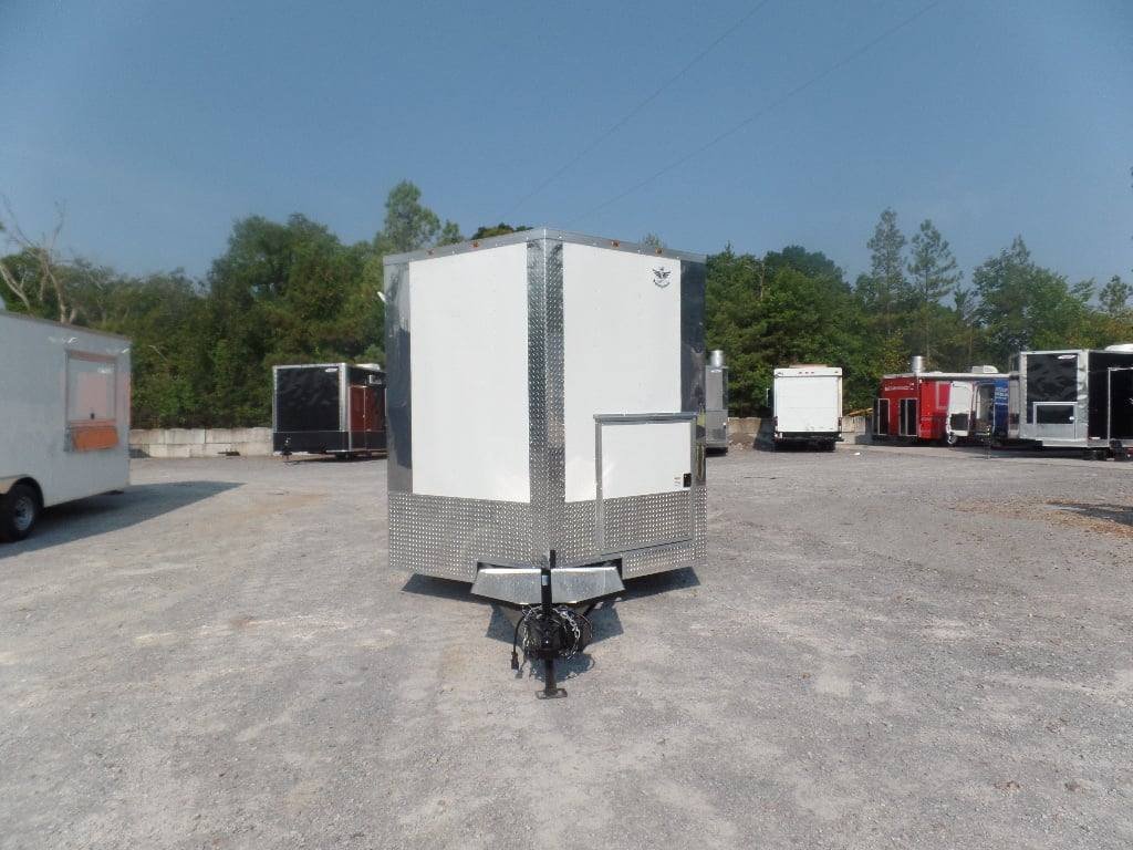 8.5′ x 16′ White Concession Food Trailer With Appliances — photo 5