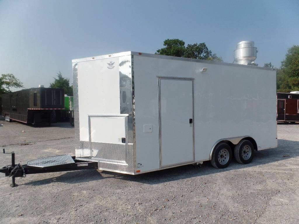 8.5′ x 16′ White Concession Food Trailer With Appliances — photo 15