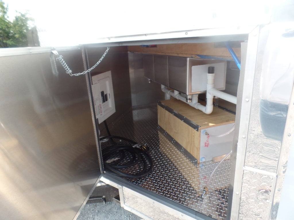 8.5′ x 16′ White Concession Food Trailer With Appliances — photo 13