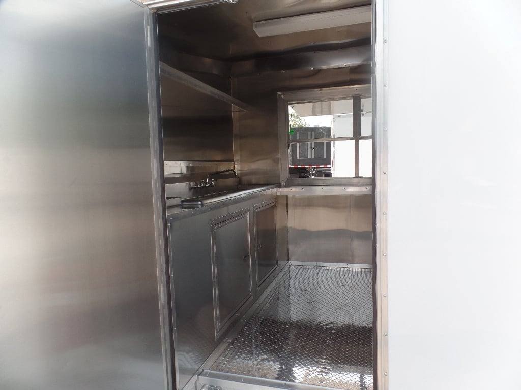 8.5′ x 16′ White Concession Food Trailer With Appliances — photo 10