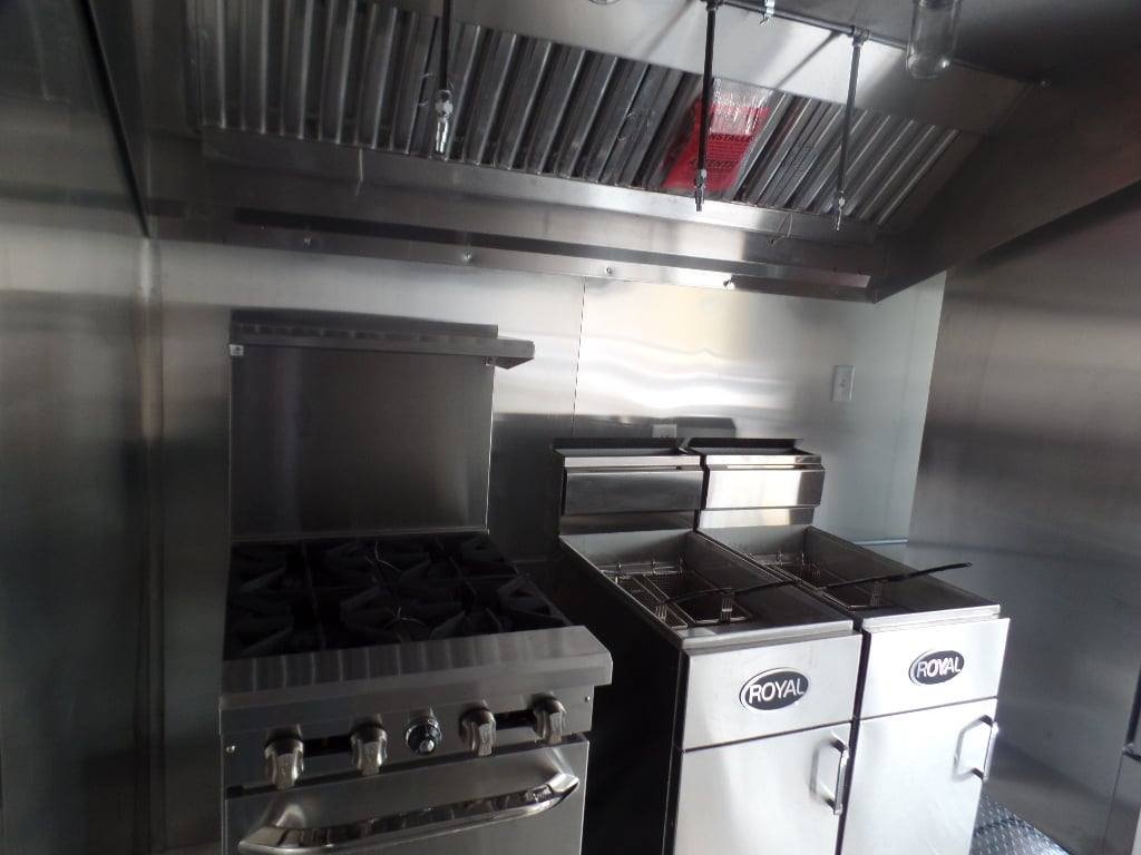8.5′ x 16′ White Concession Food Trailer With Appliances — photo 6