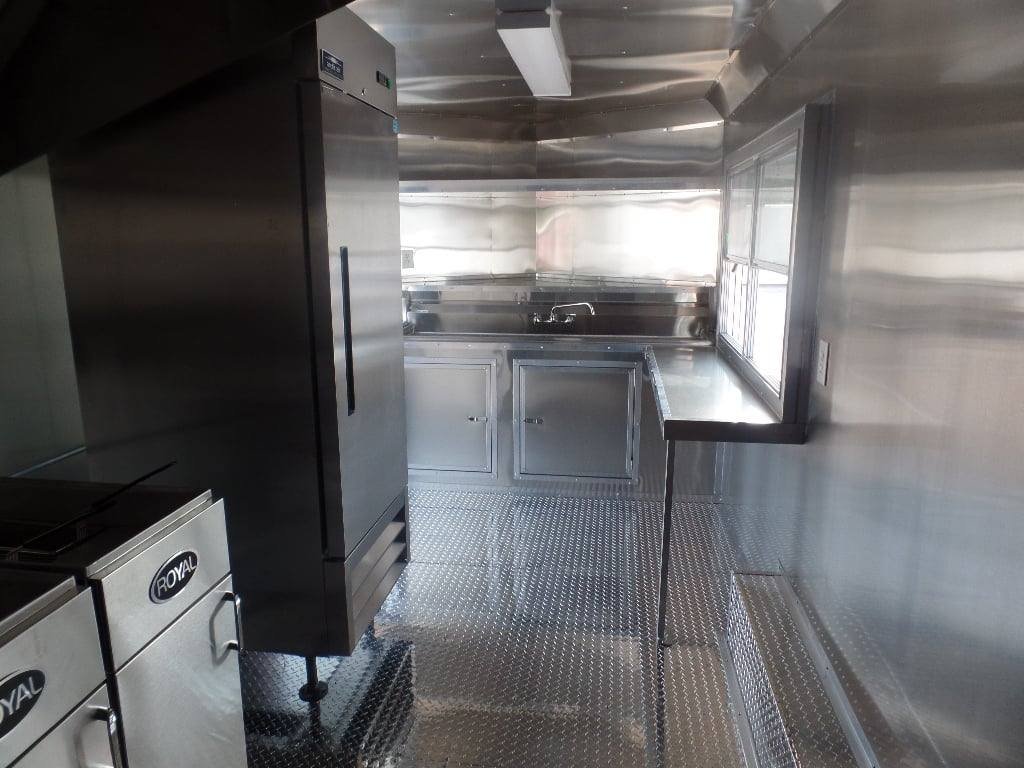 8.5′ x 16′ White Concession Food Trailer With Appliances — photo 14